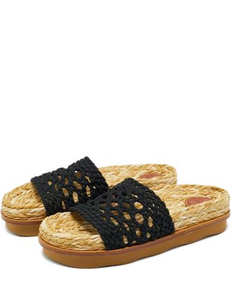 Chlo&eacute; Gehaakte sandalen - Beige