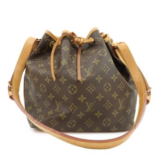 Louis Vuitton Petit Noe Monogram Canvas Brown Canvas Handbag (Pre-Owned)