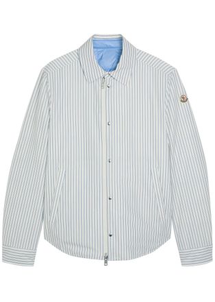 Moncler Cresent Reversible Cotton-blend Poplin Jacket - Light Blue - 2 (UK38 / M)