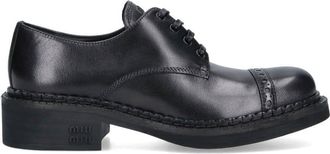 Miu Miu Scarpe Derby In Pelle