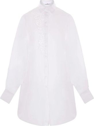 Ermanno Scervino Shirt - Dames - Overhemden - Wit - XS - Katoen - Overhemden