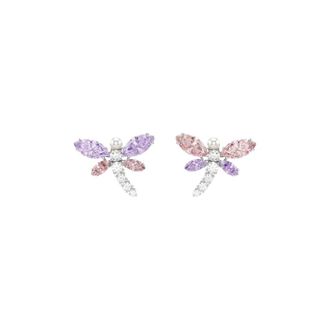 Swarovski Accessoires, Dames, Veelkleurig, ONE Size, Ariana Grande Libelle Oorstekers