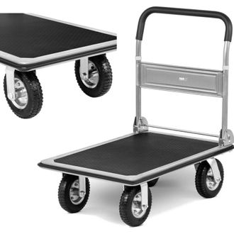 MSW Bike Accessories Carro De Plataforma Plegable Manual Para Almac&eacute;n, 1 Lado, Hasta 300 Kg, 80 X 60 Cm