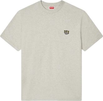 Kenzo besticktes Baumwoll-T-Shirt mit der Aufschrift Kenzo Wild Tiger