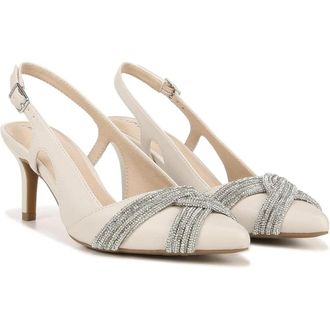 Life Stride Social Event I8647S1100 Dress Pump Women B Bone Slingback HTAT967