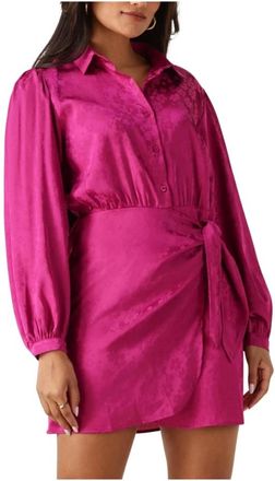 Ydence Ydence, Dames, Jurken, Paars, Maat: M Denim