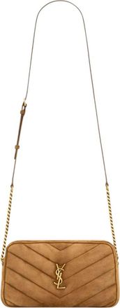 Saint Laurent Brown Loulou Small Crossbody Bag