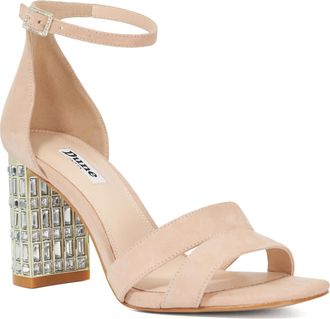 Dune London Womens Ladies Malenna - Block Heel Sandals - Blush - Size UK 8