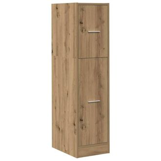 Berkfield Home Elegant Apothecary Cabinet Artisian Oak 30x41x118 cm Engineered Wood in Brown | Size: 30 x 41 x 118 cm