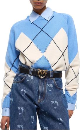 Pinko Pinko, Donna, Maglie, Blu, XS, new