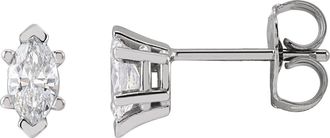 Diamond2Deal 14K Gold 3/8ct Lab-Grown Diamond Earrings Clarity SI, Color G-H