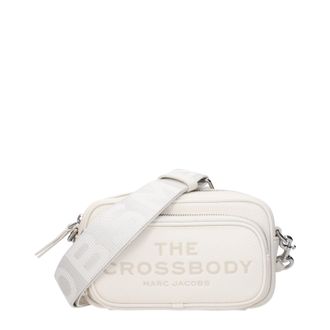 Marc Jacobs Damens Umh&auml;ngetasche aus wei&szlig;em Leder/Baumwolle