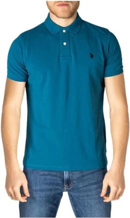 U.S.Polo Association Sportief Casual Logo Poloshirt - Heren - Polos - Blauw - M - Katoen - Tops