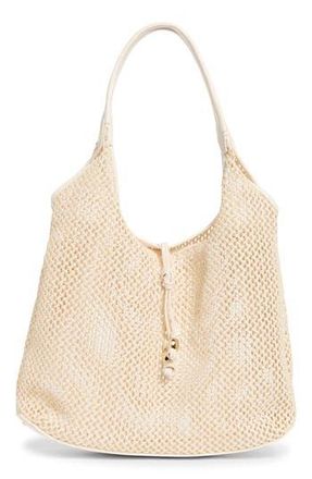 Steve Madden Sabrina Woven Tote with Shoulder Bag in Cotton Straw at Nordstrom Rack