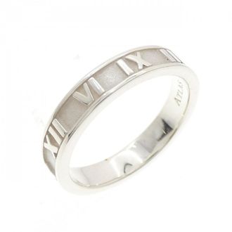 Tiffany & Co. Atlas Silver 925 Band Ring (Pre-Owned)