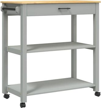 vidaXL Carrito De Cocina Monza Madera Maciza De Pino 84x40x88,5 Cm Vidaxl