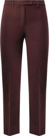 Max Mara Slim-fit Broeken - Dames - Slim Fit Broeken - Rood - S - Broeken