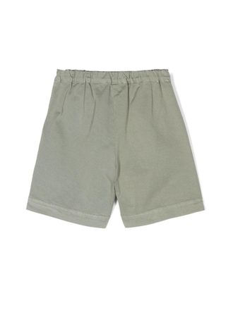 Il Gufo Cotton-Elastane Blend Bermuda Shorts - Green