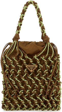 Prada Two-Tone Mesh Handbag