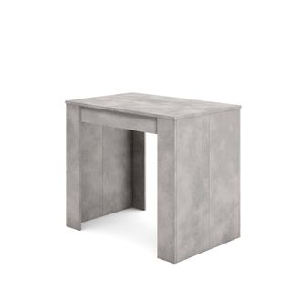 Skraut Home Consola extensible efecto madera cemento 140x90x77cm