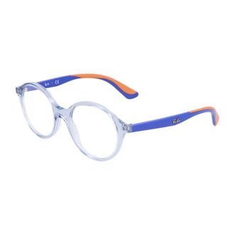 Ray-Ban Glasses, unisex, Blue, Size: 46 MM Round Frame Kids Eyeglasses