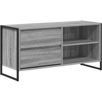 vidaXL TV Cabinet Grey Sonoma 100 x 36 x 49.5 cm Engineered Wood vidaXL