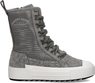 Philippe Model Sneakers Paris Haute Laarzen - Dames - Sneakers - Grijs - 40 EU - Katoen - Schoenen