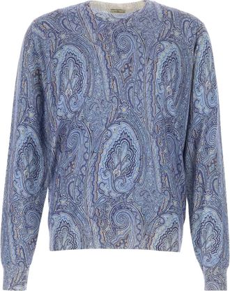 Etro Etro Printed Silk Blend Sweater