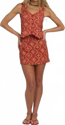 Billabong Sunny Waves Vest In Dark Coral