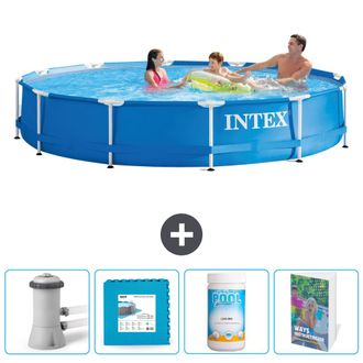 Intex Piscina Con Estructura Redonda - 366x76 Cm - 5-piezas Scb114