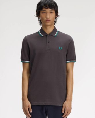 Fred Perry Mens Polo Shirt in Grey Cotton - Size X-Large
