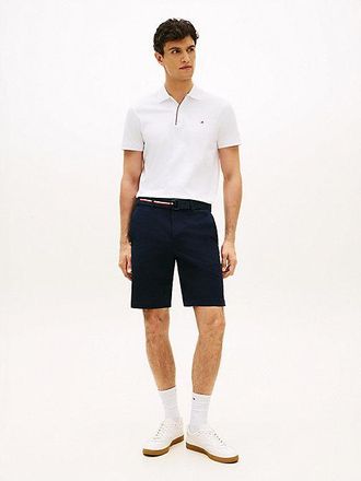 Tommy Hilfiger Denton Belted Twill Slim 9.5 Inseam Shorts