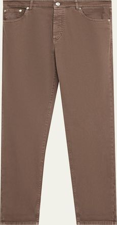 Brunello Cucinelli Mens Garment-Dyed Cotton Five-Pocket Pants