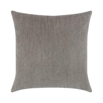 Elaine Smith Luxe Velour Plush Chenille Indoor & Outdoor Woven Accent Pillow in Pewter at Nordstrom, Size 12X20