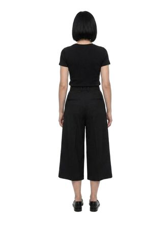 Dolce & Gabbana Wide-Leg Cotton Culottes - Black