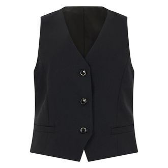Nine In The Morning Wollen gilet - Dames - Jassen - Zwart - Maat: M Wol