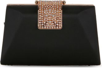 Badgley Mischka Amira Faceted Minaudiere in Black at Nordstrom, Size Small