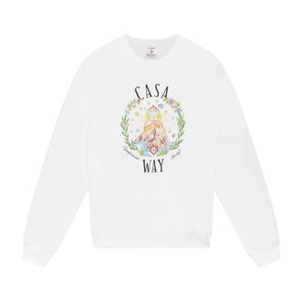 Casablanca Sweatshirts - Heren - Sweatshirts - Wit - M - Hoodies & sweatvesten