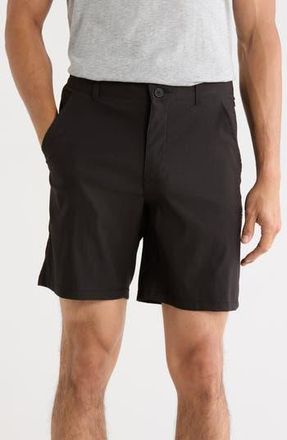 DKNY Essential Tech Chino Shorts in Black at Nordstrom Rack, Size 3636