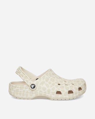 Crocs Women s Classic Animal Clogs Almond Tint / Leopard