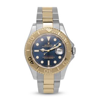 Rolex Pre-owned Rolex Yacht-Master Automatic Chronometer Blue Dial Mens Watch 16623 BLSO
