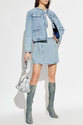 Diesel DE-GRAFY-S Denim Jacket, Womens, Blue
