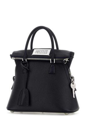 Maison Margiela Mens Navy Blue Leather Mini 5ac Handbag Outre-Mer Borse A Mano Bag