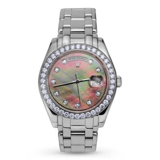 Rolex Pre-owned Rolex Day-Date Automatic Chronometer Diamond Unisex Watch 18946 MDPM