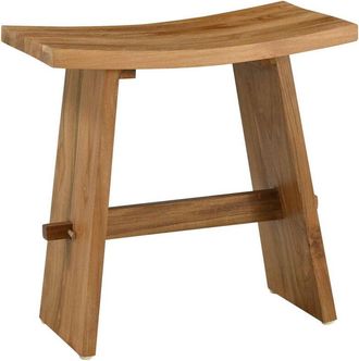 vidaXL Taburete De Ba&ntilde;o Marr&oacute;n 50 X 29,5 X 50,5 Cm Vidaxl