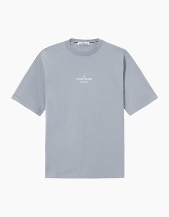Stone Island Mens Branded 2100033 T-Shirt Grey/Blue - Size: 36