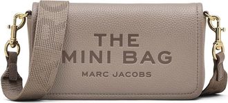 Marc Jacobs The Leather Mini Bag Cross Body Womens Handbags Cement, Polyester