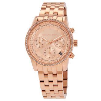 Michael Kors Bryant Chronograph Quartz Rose Gold Dial Ladies Watch MK7531