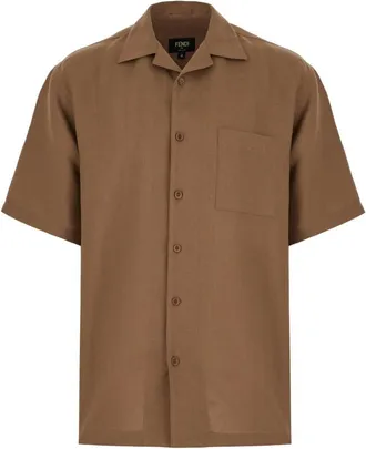 Fendi Hombre, Camisas, Marr&oacute;n, Talla: M