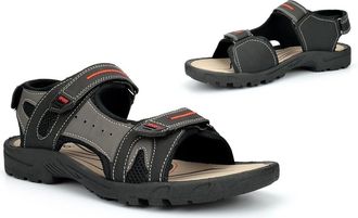 Generic Mens Summer Sandals Size 6 Boys Sandals Size 9 Summer Sandal Mens Touch Fastening Shoe Touch Fastening Sandal Sizes 6-12 Black 11 UK